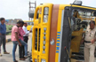 MP: 17 Children injured as school bus overturns